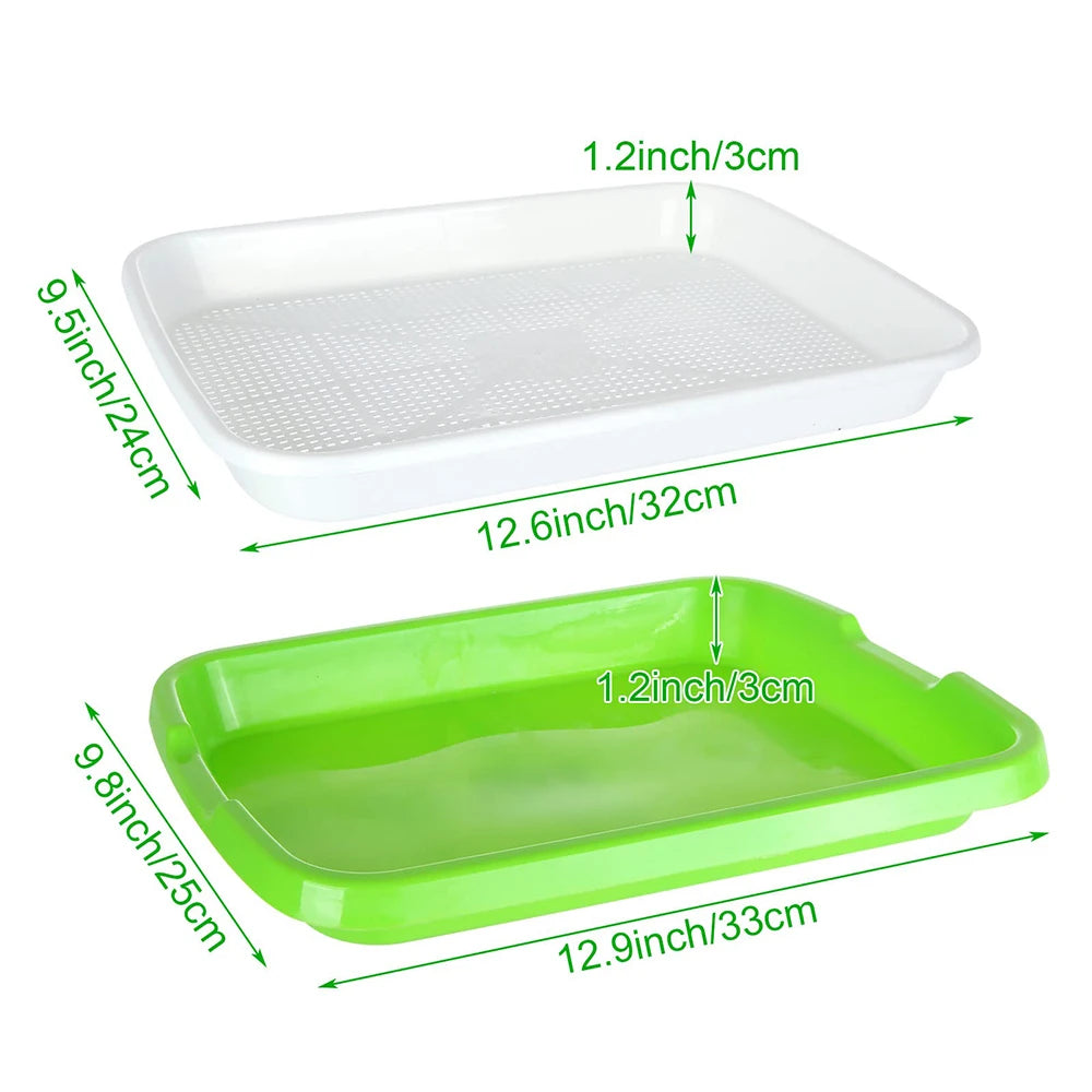 Microgreens Sprouter Tray Hydroponic / Sprouting Tray For Sprout