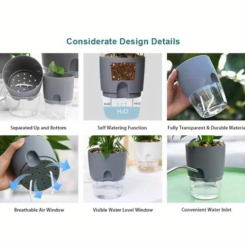 GrowJo Self-Watering Planter Set (5/10PCS)