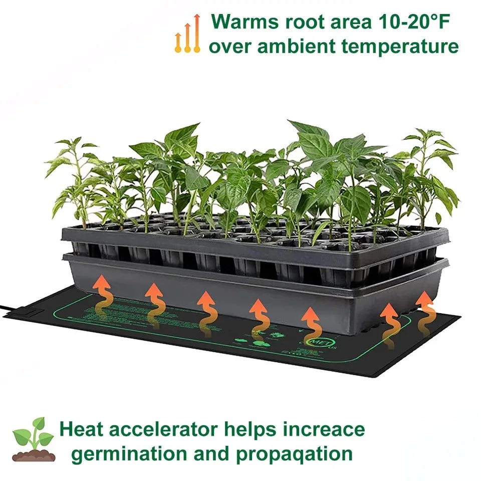 10/25/50CM Seedling Heat Mat Indoor Plants Germination Waterproof
