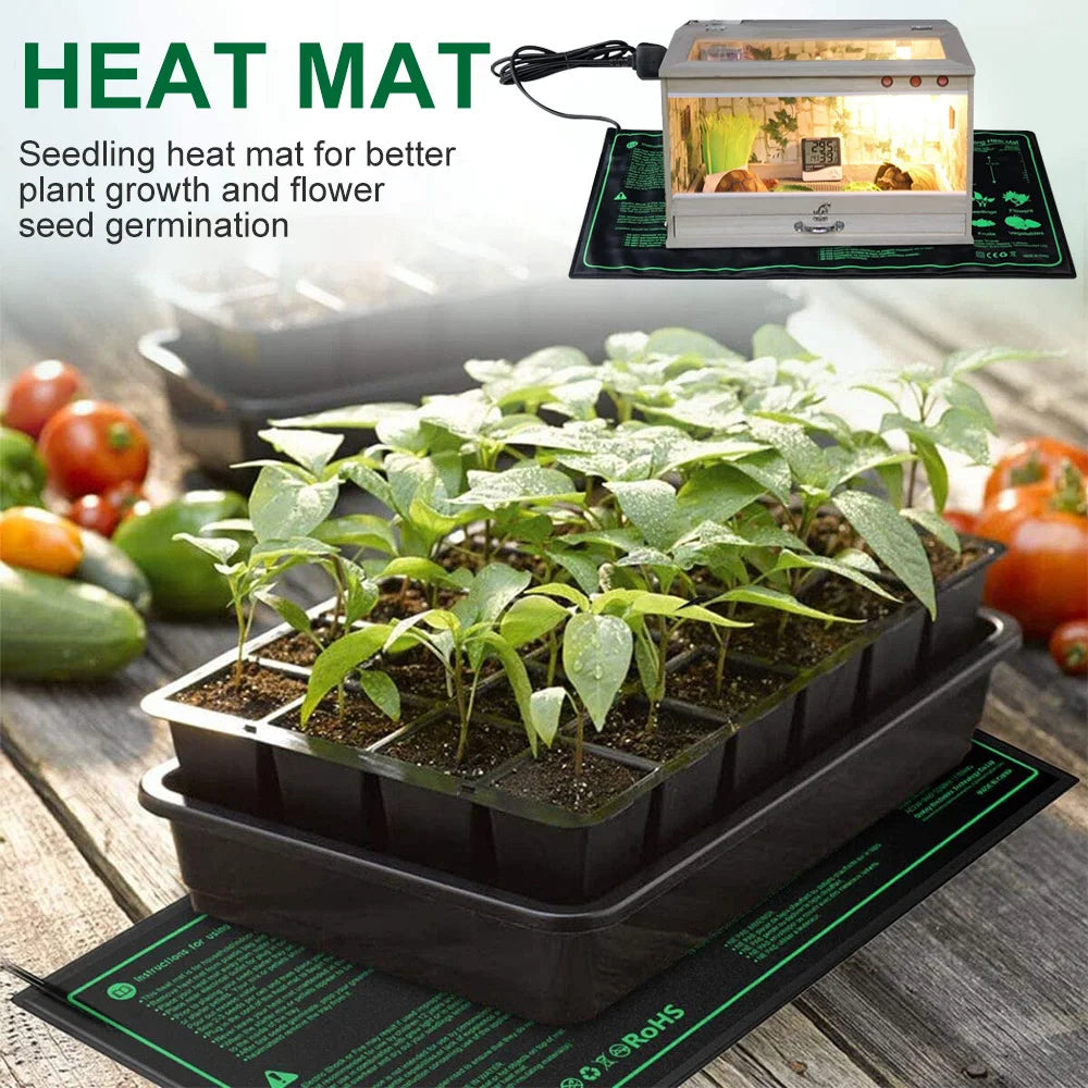 10/25/50CM Seedling Heat Mat Indoor Plants Germination Waterproof