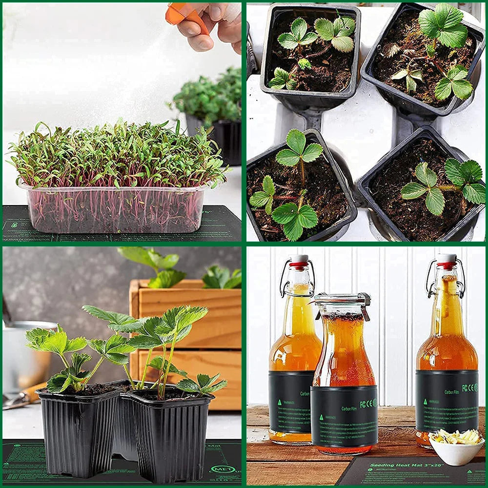 10/25/50CM Seedling Heat Mat Indoor Plants Germination Waterproof