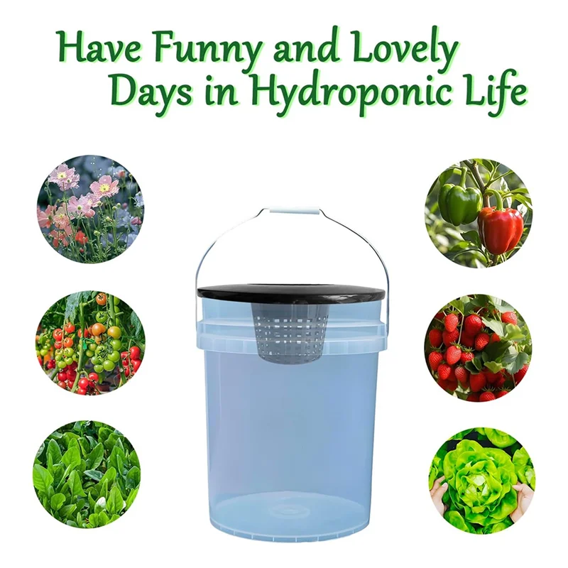 6 Inch Net Pot For 5 Gallon Buckets Wide Lids 5 Pack