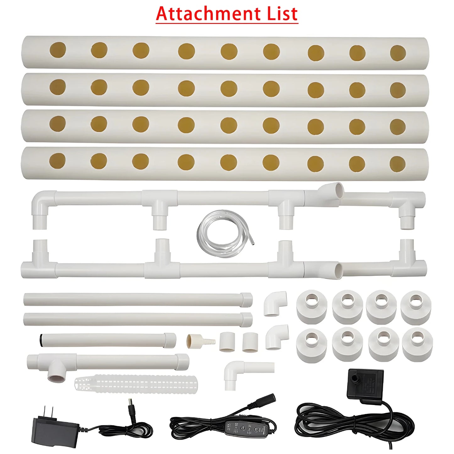 36/Sites Hydroponics Growing System Kits PVC-Pipe Hydroponic Garden