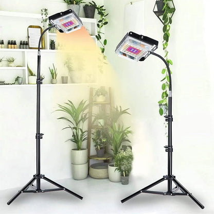 LED Grow Light Full Spectrum Floor Plant Lights Dimmable On/Off Switch Timer Adjustable Tripod Stand Grow Lamp for Indoor Plants