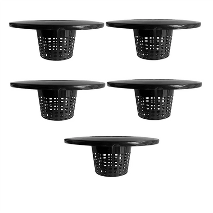 6 Inch Net Pot For 5 Gallon Buckets Wide Lids 5 Pack