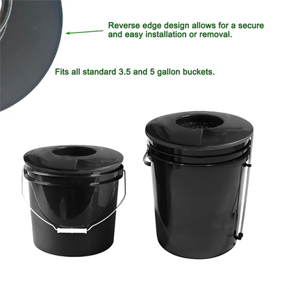 6 Inch Net Pot For 5 Gallon Buckets Wide Lids 5 Pack