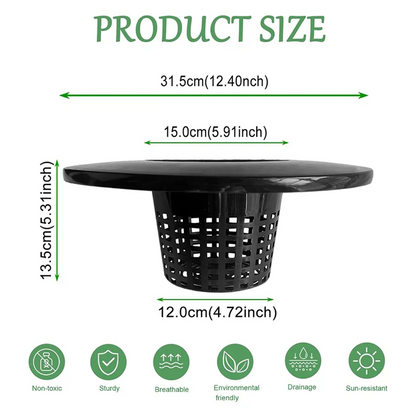 6 Inch Net Pot For 5 Gallon Buckets Wide Lids 5 Pack