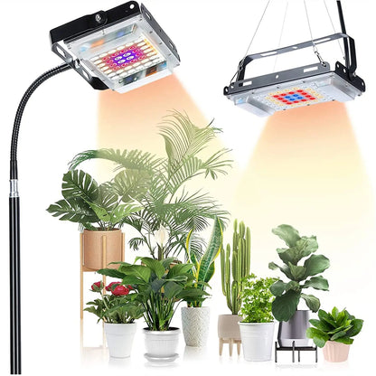 LED Grow Light Full Spectrum Floor Plant Lights Dimmable On/Off Switch Timer Adjustable Tripod Stand Grow Lamp for Indoor Plants
