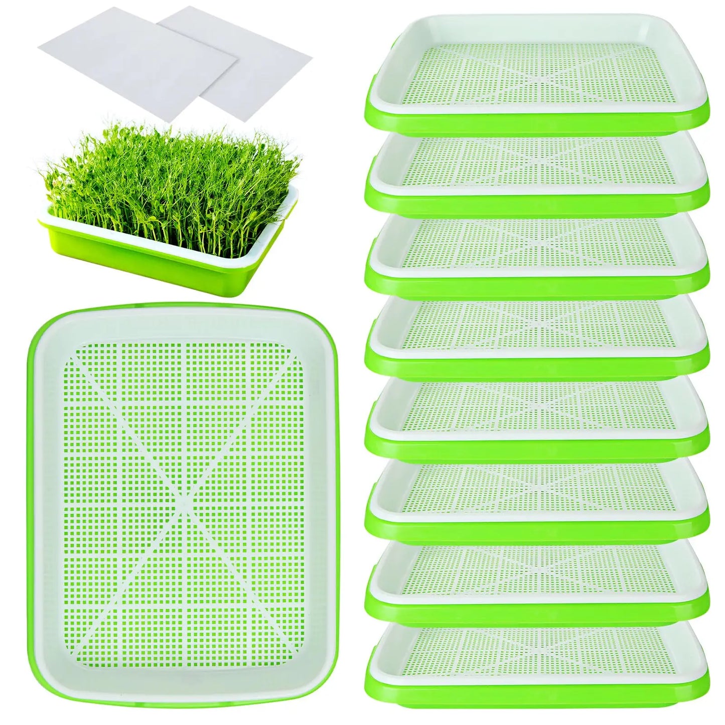 Microgreens Sprouter Tray Hydroponic / Sprouting Tray For Sprout