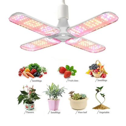 2/3/4 Fan leaf Foldable LED Grow Light Full Spectrum E27 Plant Growing